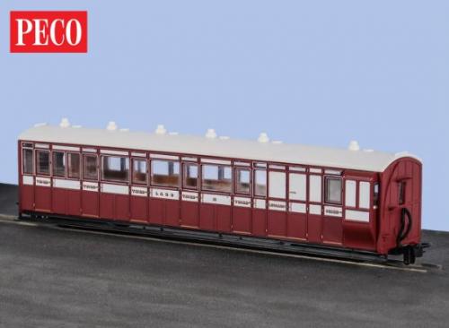 GR-420 Peco Brake Composite Coach Indian Red